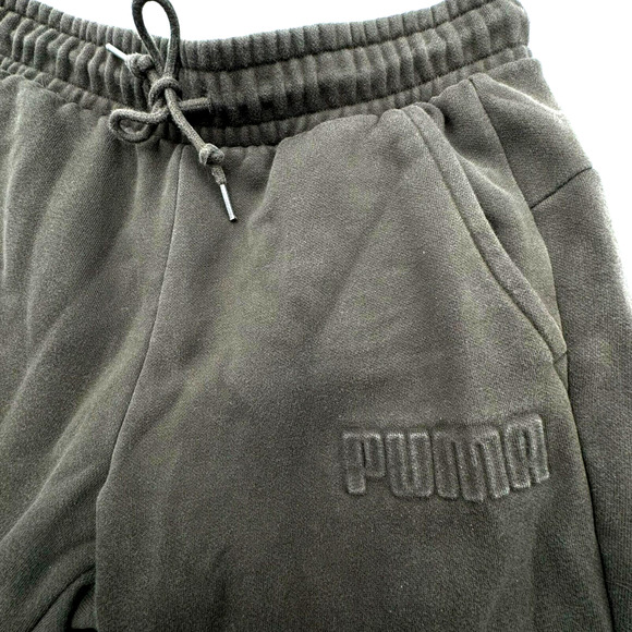 PUMA | Men's Small Embossed Logo Green Joggers Sweatpants Drawstring Pockets‎ - Picture 1 of 8